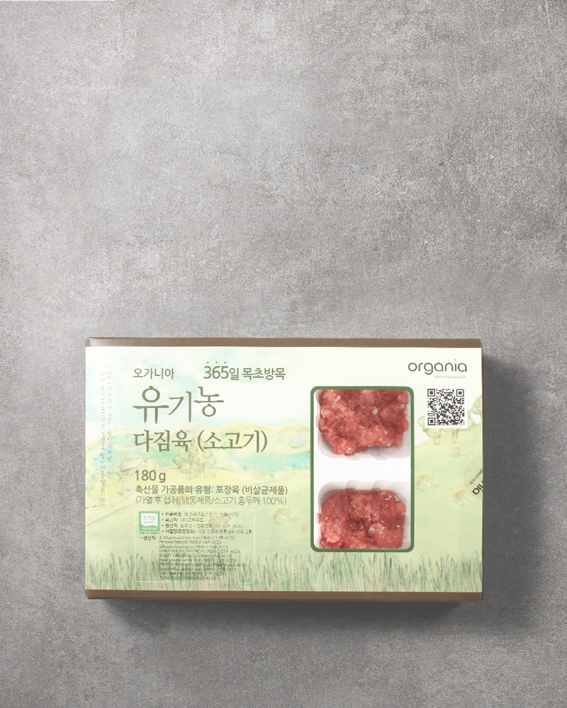 시즌글라스 - 유기농 소고기 다짐육 180g (냉동)