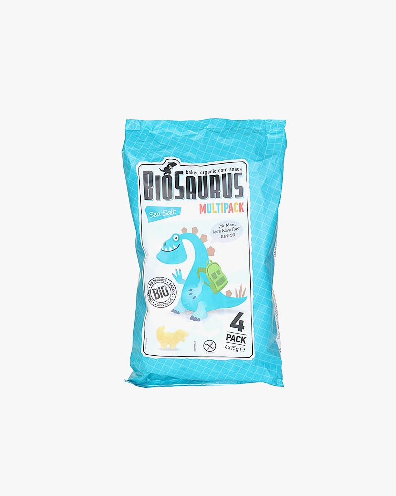 시즌글라스 - 바이오사우르스 유기농 스낵 소금맛 (15g×4팩)