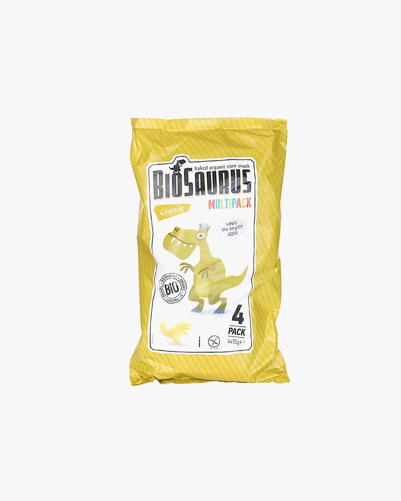 시즌글라스 - 바이오사우르스 유기농 스낵 치즈맛 (15g×4팩)